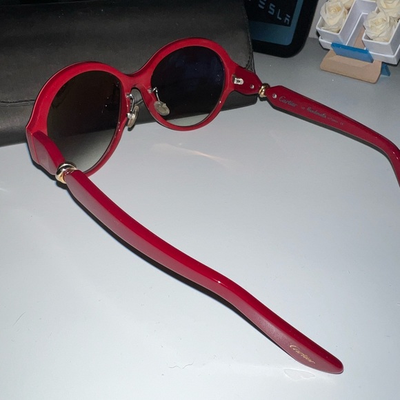 Red Cartier Sunglasses - Picture 4 of 5